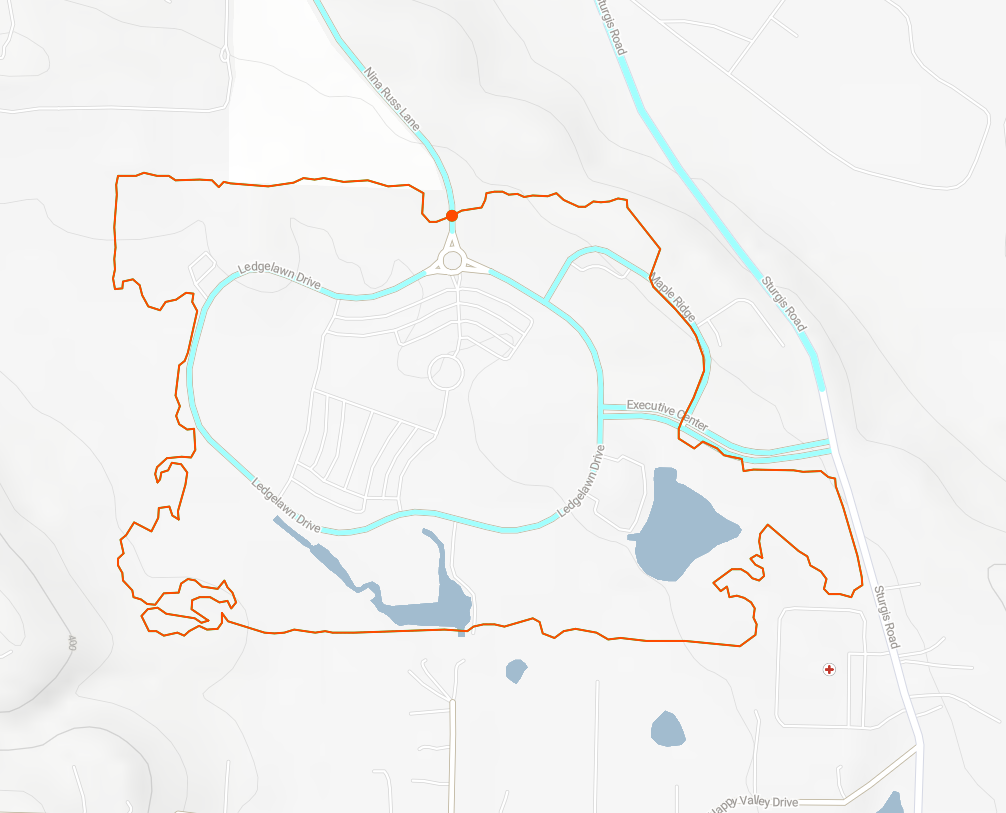 The 5K trail loop at Tech Park